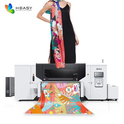 Printéir Teicstíle Leithead Priontála 1.8m Le Ceann Ricoh Gen6 Do Réiteach Priontála Lí